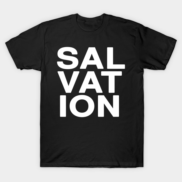 SALVATION Typography T-Shirt by Holy Bible Verses